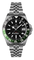 Armbanduhr Pryngeps Herr in Stahl A1098 BK/GREEN - A1098 BK/GREEN